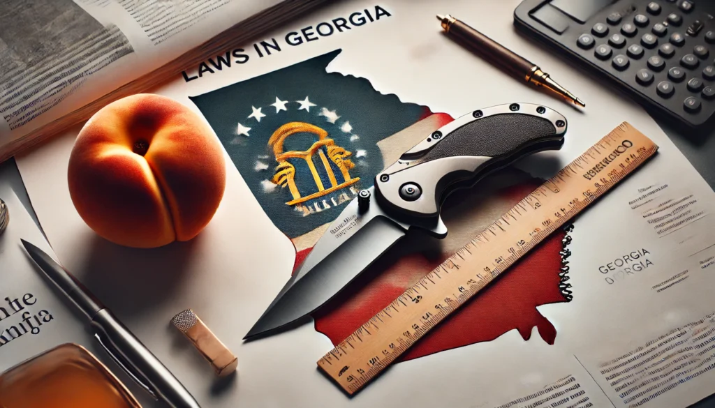 Lawyers in Georgia engaged in conversation, addressing the question of what size of knife is legal to carry in Georgia.